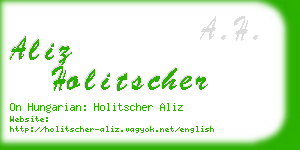 aliz holitscher business card